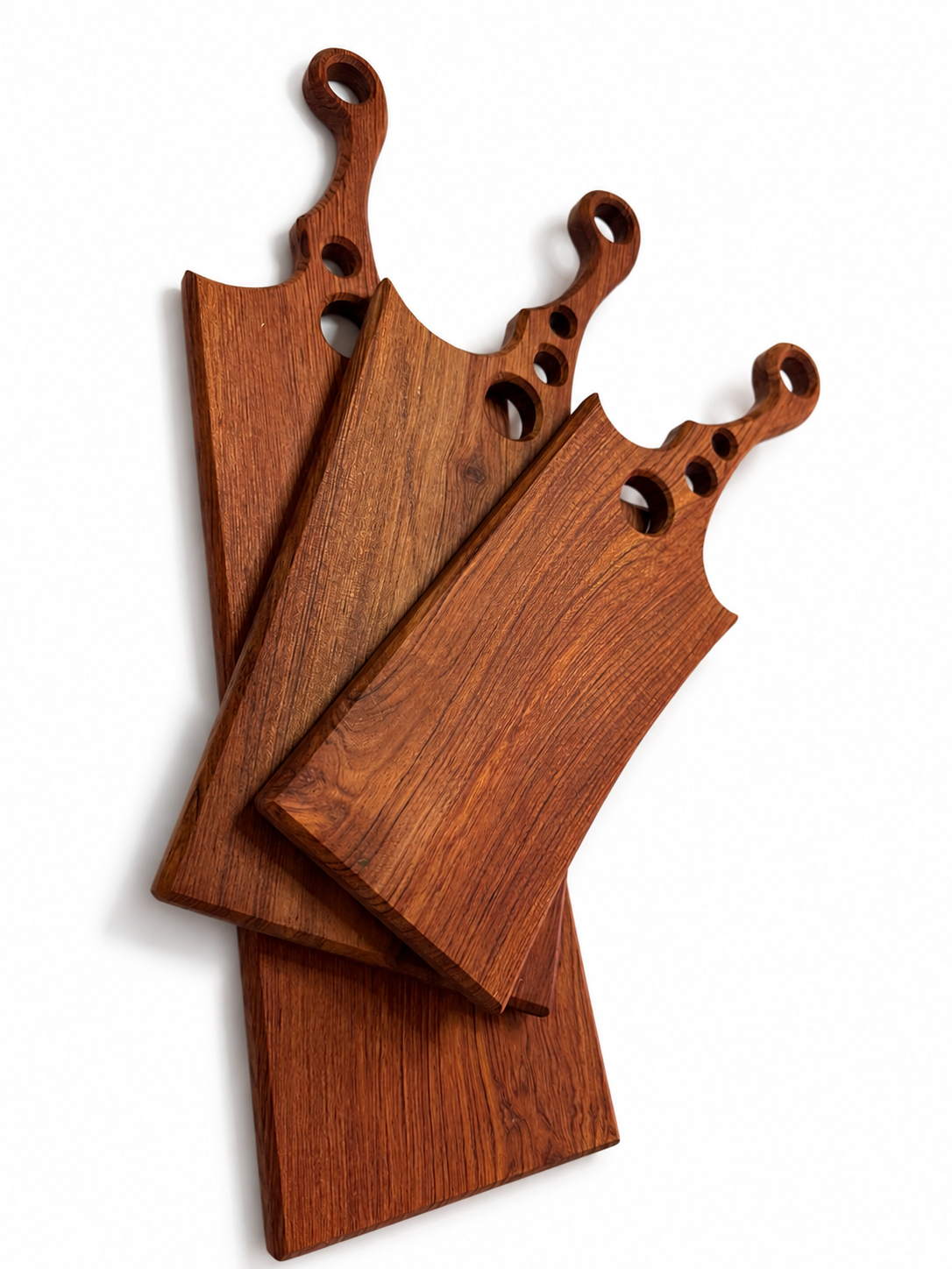 Bubble Handle Rosewood Serving Set